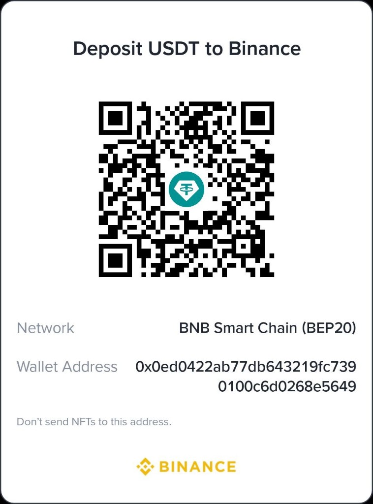 QR code for USDT BEP20 wallet